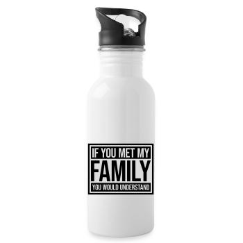 you would understand quote - Water bottle with straw - white - Right