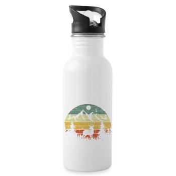 CHASSEUR DE CERF - Water bottle with straw - white - Right