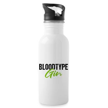 Bloodtype Gin Gin Lovers - Water bottle with straw - white - Right