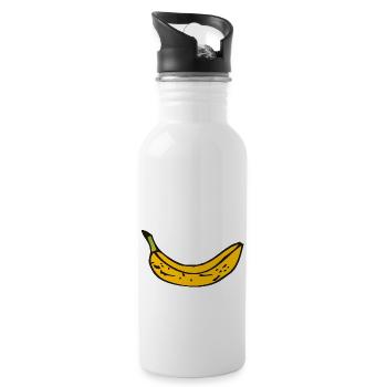banana - Water bottle with straw - white - Right