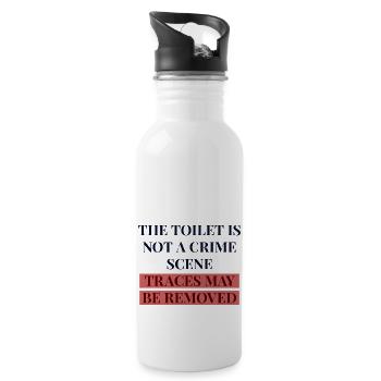 toilette - Gourde avec paille intégrée - blanc - Droite