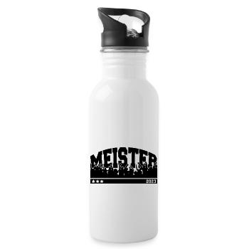 Meister 2023 - Trinkflasche mit integriertem Trinkhalm - Weiß - Rechts