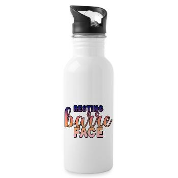 Resting Barre Face 3 - Trinkflasche mit integriertem Trinkhalm - Weiß - Rechts