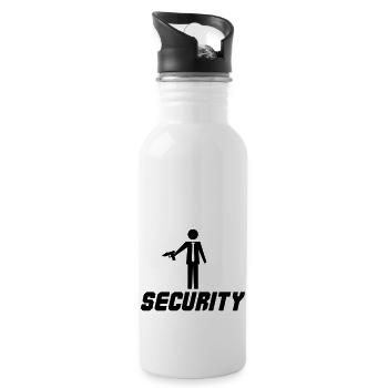 Security Design 001 - Water bottle with straw - white - Right