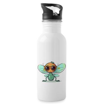 Iva libbelule - Water bottle with straw - white - Right