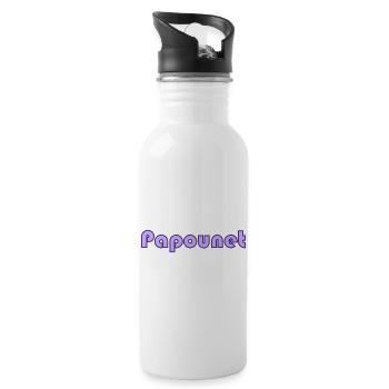 BONNE FÊTE PAPA. PAPA. FÊTE DES PÈRES. PÈRE - Gourde avec paille intégrée - blanc - Droite