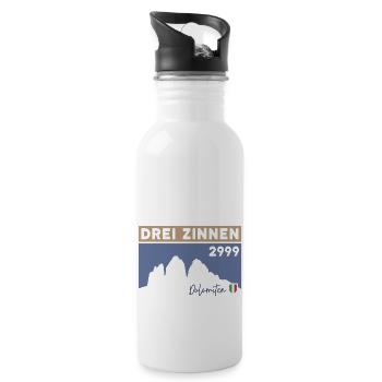 Randonnée des trois sommets Tre Cime Lavaredo Dolomites - Gourde avec paille intégrée - blanc - Droite