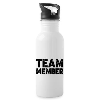 Team Member - Water bottle with straw - white - Right