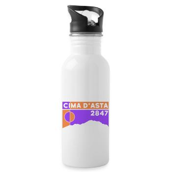 Cima d’Asta Hike Mountain Tour Route Normale Italie - Gourde avec paille intégrée - blanc - Droite