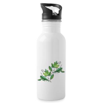 Liste - Trinkflasche mit integriertem Trinkhalm - Weiß - Rechts