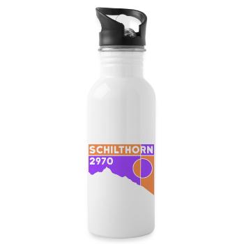 Schilthorn Ski Tour Randonnée Randonnée Souvenir - Gourde avec paille intégrée - blanc - Droite