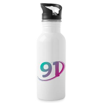 Number 91 multicolor - Water bottle with straw - white - Right