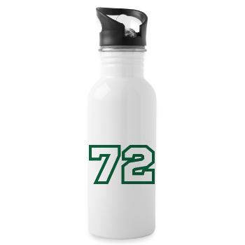 Number 72 sport - Water bottle with straw - white - Right