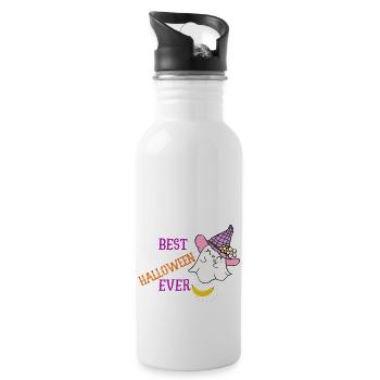 The Minions Dave Best Halloween - Water bottle with straw - white - Right