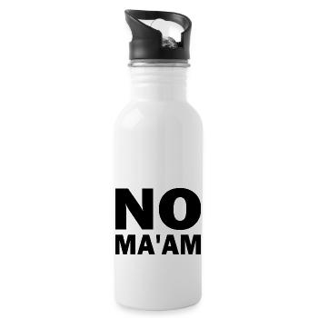 no ma'am - Gourde avec paille intégrée - blanc - Droite