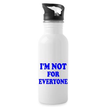 i'm not for everyone - Gourde avec paille intégrée - blanc - Droite