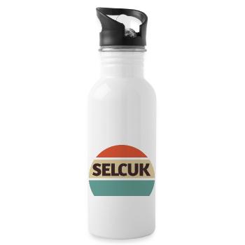 Selcuk Adventure vacation Turkish - Trinkflasche mit integriertem Trinkhalm - Weiß - Rechts
