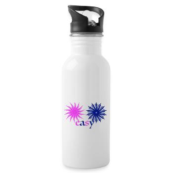 easy - Trinkflasche mit integriertem Trinkhalm - Weiß - Rechts