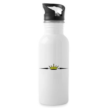 Crown Element - Water bottle with straw - white - Right