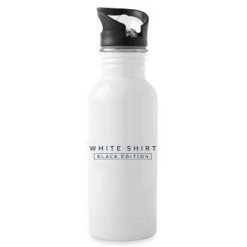 Chemise Blanche Édition Noire - Gourde avec paille intégrée - blanc - Droite