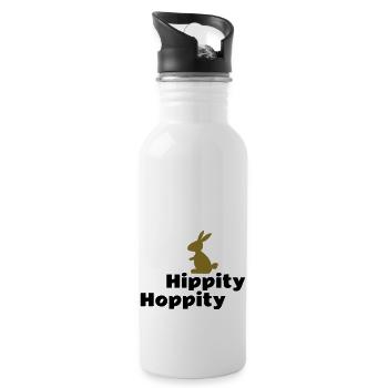 hase - Trinkflasche mit integriertem Trinkhalm - Weiß - Rechts