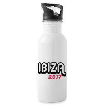 Ibiza 2017 - Water bottle with straw - white - Right