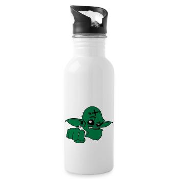 Troll - Trinkflasche mit integriertem Trinkhalm - Weiß - Rechts