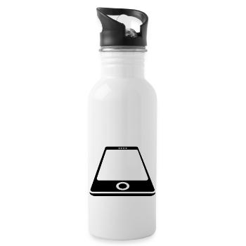 Smartphone White - Trinkflasche mit integriertem Trinkhalm - Weiß - Rechts