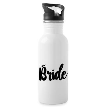 Bride - Trinkflasche mit integriertem Trinkhalm - Weiß - Rechts