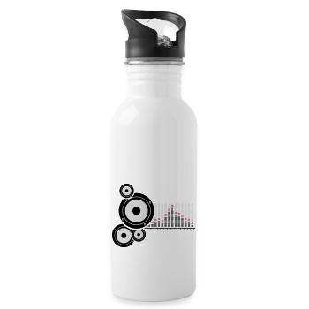 lautsprecher - Trinkflasche mit integriertem Trinkhalm - Weiß - Rechts