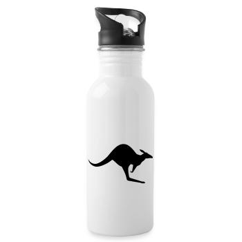 Kangaroo__V004 - Water bottle with straw - white - Right