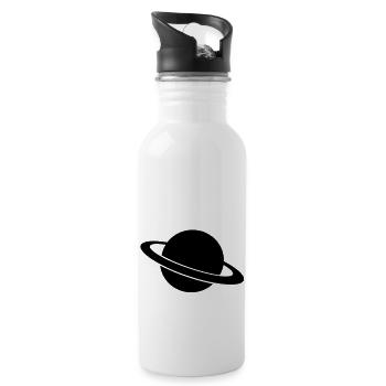 planet - Water bottle with straw - white - Right