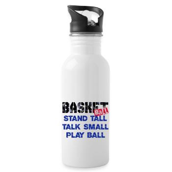 basketball 05 - Water bottle with straw - white - Right