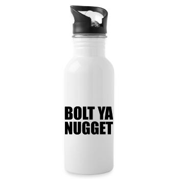 Bolt Ya Nugget - Trinkflasche mit integriertem Trinkhalm - Weiß - Rechts
