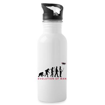 Evolution Modellflieger Drohne 4 Propeller - Trinkflasche mit integriertem Trinkhalm - Weiß - Rechts