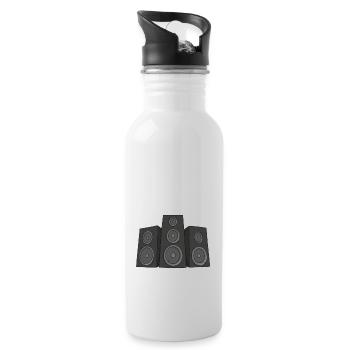 Sprecher - Trinkflasche mit integriertem Trinkhalm - Weiß - Rechts