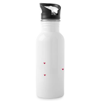 Best Physiotherapist ever - Trinkflasche mit integriertem Trinkhalm - Weiß - Rechts