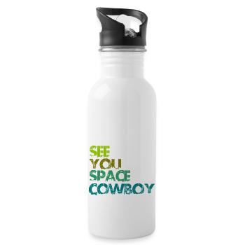 See You Space Cowboy - Gourde avec paille intégrée - blanc - Droite