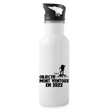 Mont Ventoux 2022 Cycliste Montagne Randonnée - Gourde avec paille intégrée - blanc - Droite