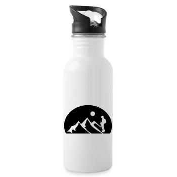 climbing - Water bottle with straw - white - Right