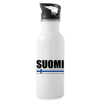 Finland - Water bottle with straw - white - Right