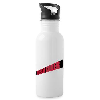 dream killer pessimists quote - Water bottle with straw - white - Right