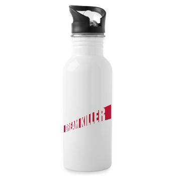 dream killer pessimists quote - Water bottle with straw - white - Right