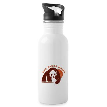 Panda - Trinkflasche mit integriertem Trinkhalm - Weiß - Rechts