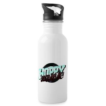 Dino Santa Bubaprints blague cadeau dictons citation - Gourde avec paille intégrée - blanc - Droite
