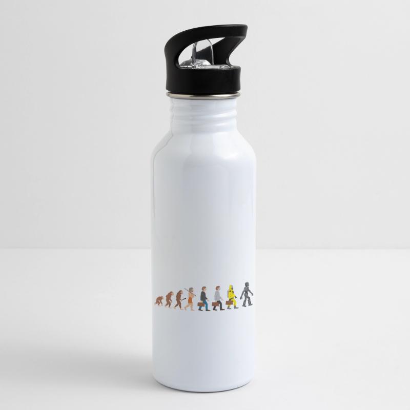 Evolution our future Dark Water bottle with straw