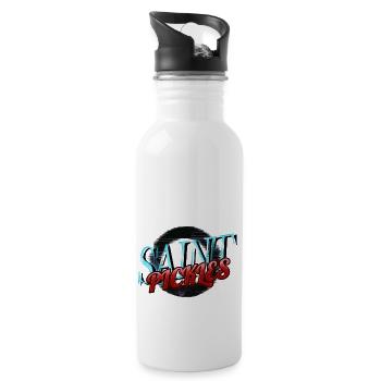 Sayings Animal Christmas Tree awkward Funny Gym - Water bottle with straw - white - Right
