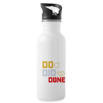 I Do, I Did, I'm Done Divorce Women Divorcee - Water bottle with straw - white - Right
