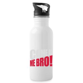 Viens à moi bro - Gourde avec paille intégrée - blanc - Droite