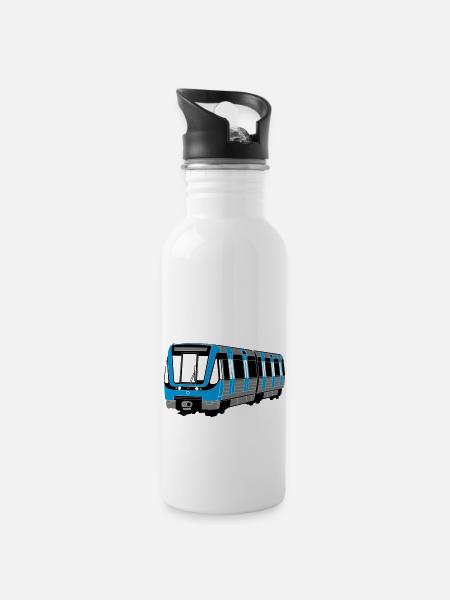 Tunnelbana C20 - Gourde avec paille intégrée - blanc
